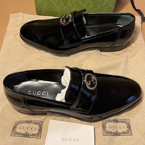 Authentic Gucci Men’s Interlocking G loafers size 7 G